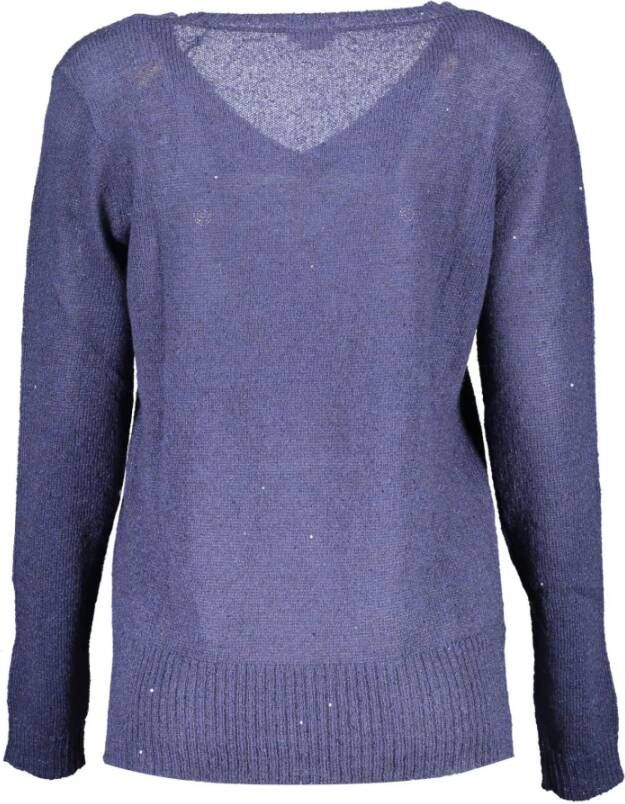 U.s. Polo Assn. Blue Nylon Sweater Blauw Dames