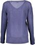 U.s. Polo Assn. Blauwe Nylon Sweater met V-Hals Blue Dames - Thumbnail 2