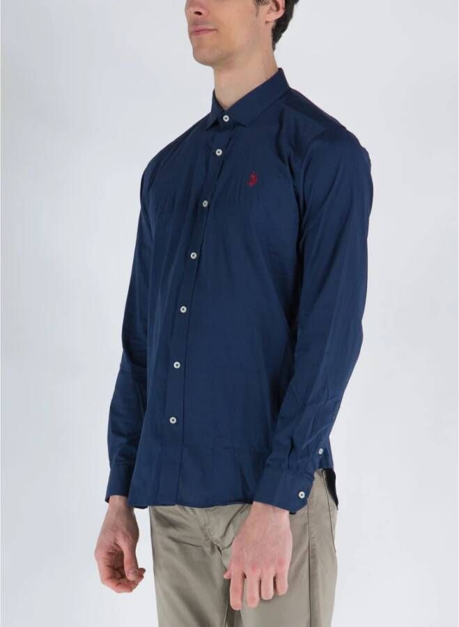 U.s. Polo Assn. Casual Shirts Blauw Heren