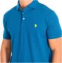 U.s. Polo Assn. Turquoise Polo Shirt Korte Mouwen Blue Heren - Thumbnail 2