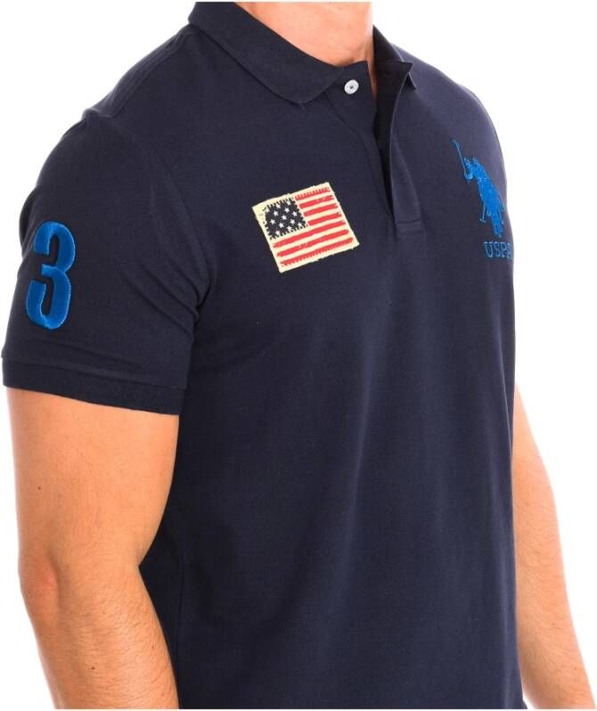 U.s. Polo Assn. Polo Shirts Blauw Heren