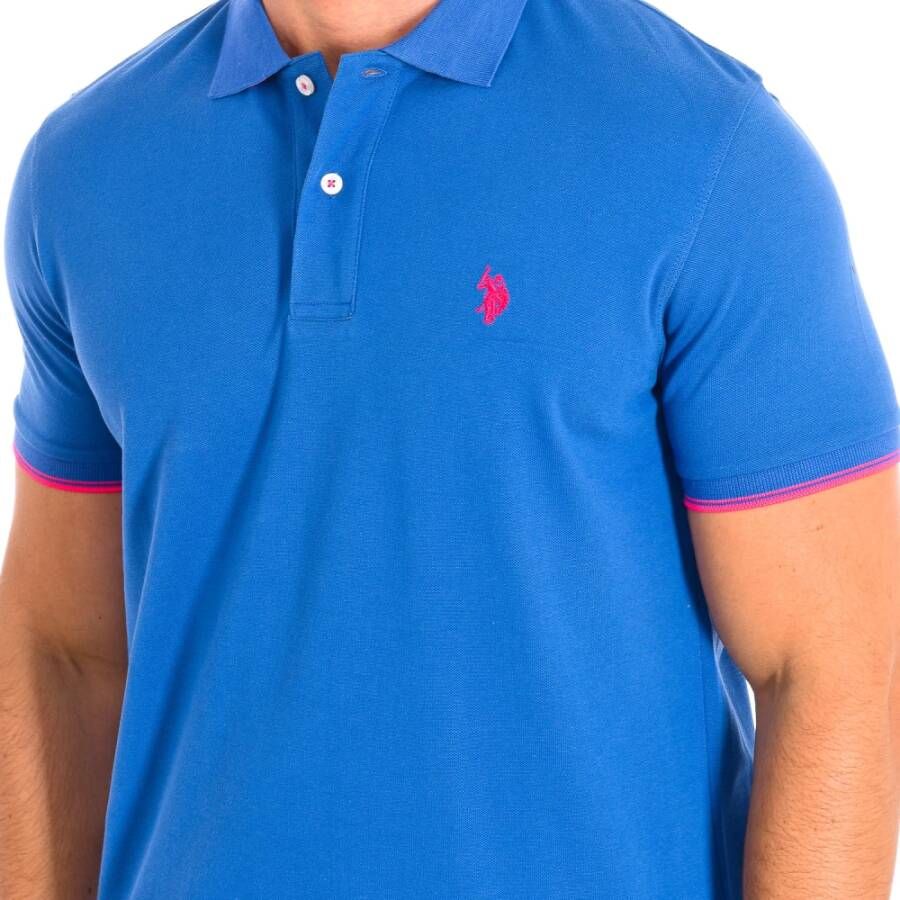 U.s. Polo Assn. Polo Shirts Blauw Heren
