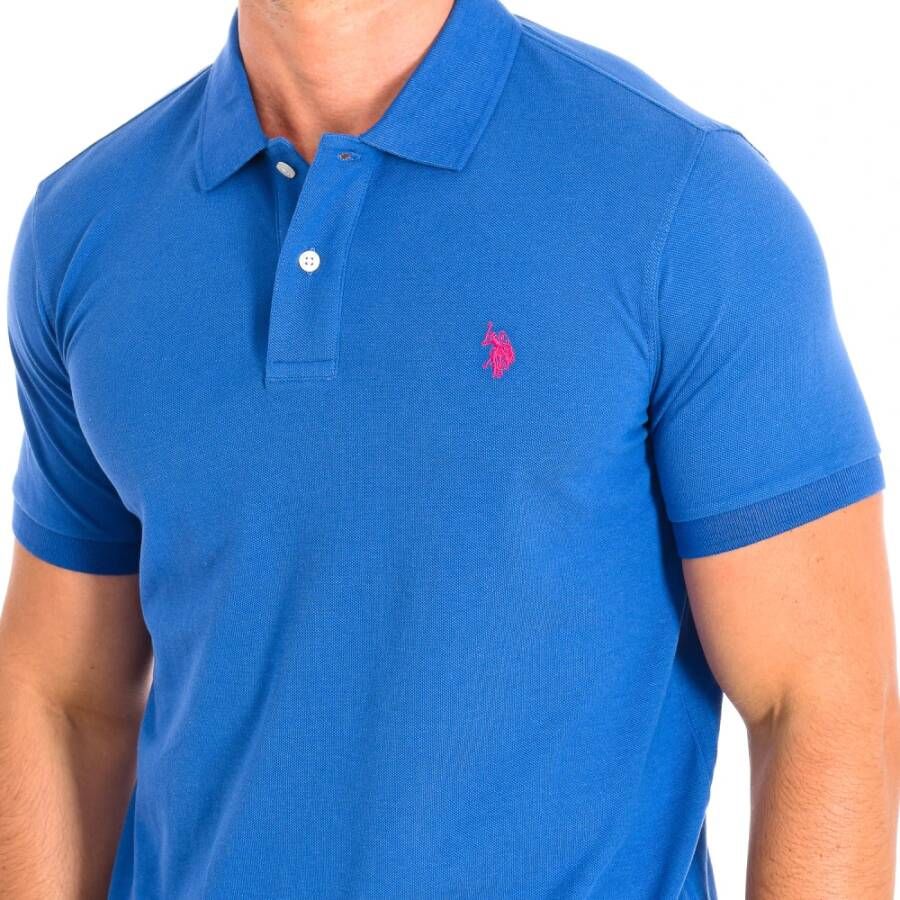 U.s. Polo Assn. Polo Shirts Blauw Heren