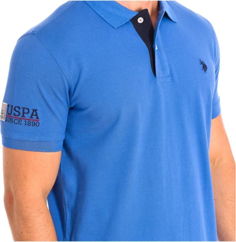 U.s. Polo Assn. Polo Shirts Blauw Heren