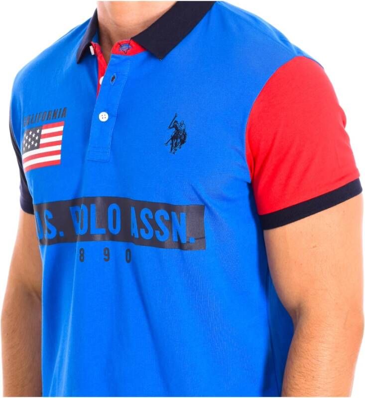 U.s. Polo Assn. Polo Shirts Blauw Heren