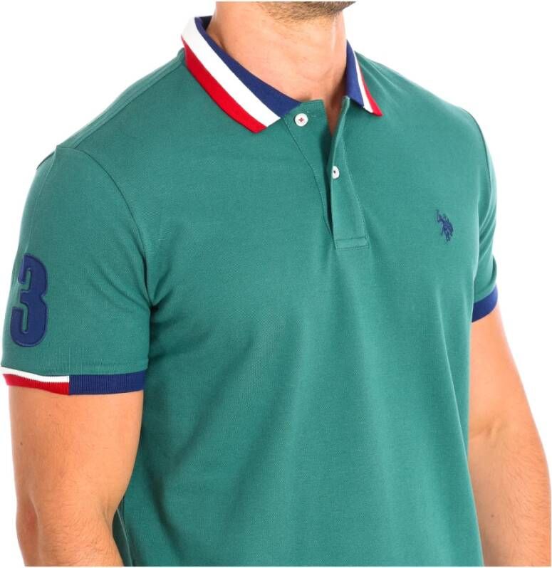 U.s. Polo Assn. Polo Shirts Groen Heren