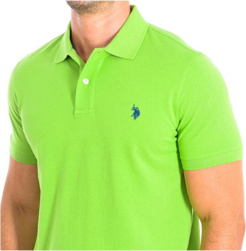 U.s. Polo Assn. Polo Shirts Groen Heren