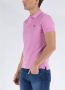 U.s. Polo Assn. Roze effen polo met knoopsluiting Pink Heren - Thumbnail 4