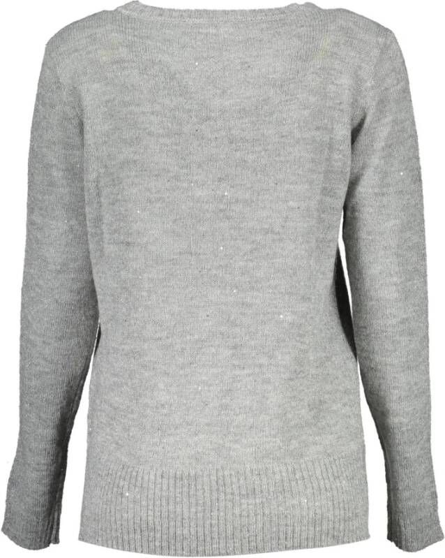 U.s. Polo Assn. Silver Nylon Sweater Grijs Dames