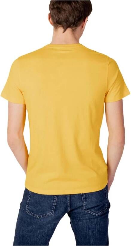 U.s. Polo Assn. T-shirt Geel Heren