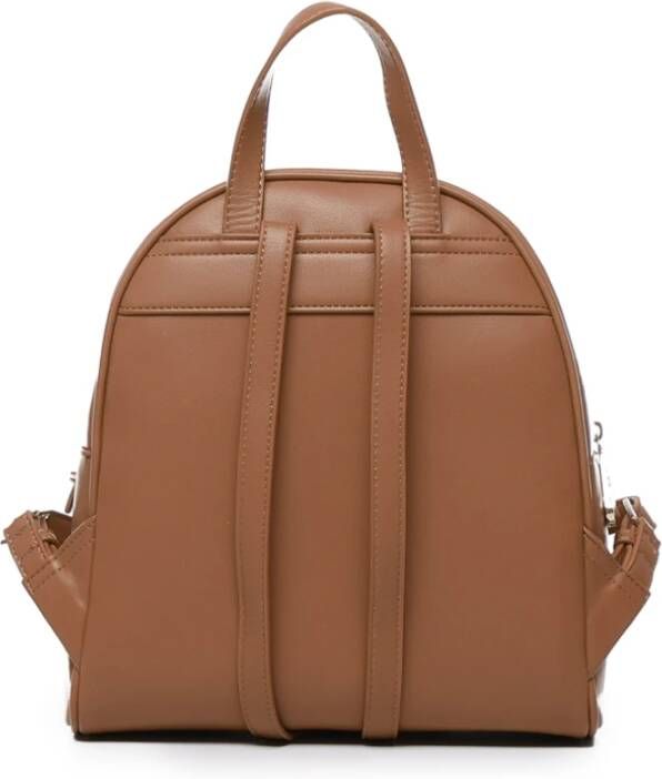 V73 Brandy Geborduurde Tas met Gouden Details Brown Dames