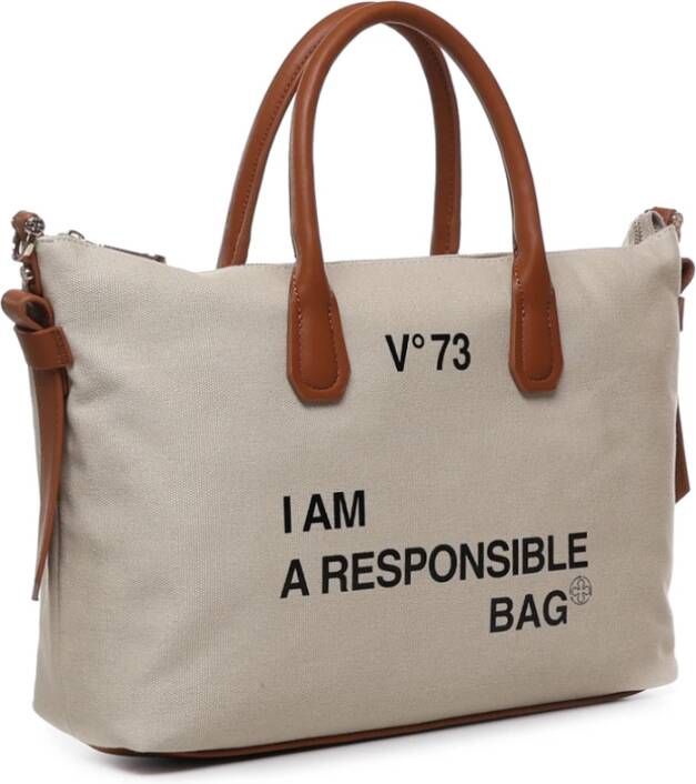 V73 Handbags Beige Dames