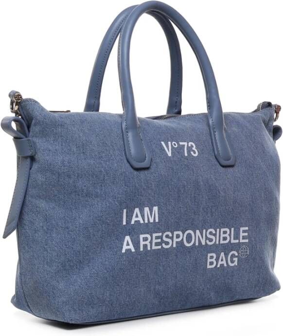 V73 Handbags Blue Dames