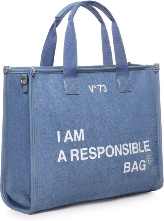 V73 Handbags Blue Dames