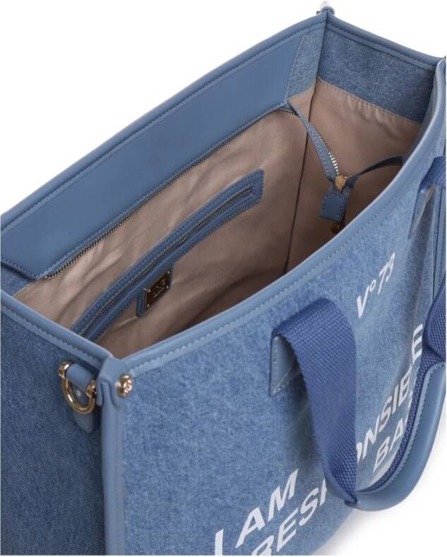 V73 Handbags Blue Dames