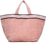 V73 Debossed Logo Print Tote Tas Roze Pink Dames - Thumbnail 2