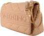 Valentino by Mario Valentino Beige Handtas met Kettinghandvatten en Contrastdetails Beige Unisex - Thumbnail 2