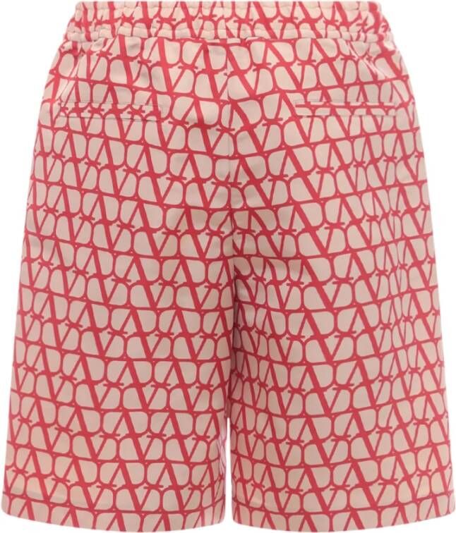 Valentino Casual Shorts Rood Heren