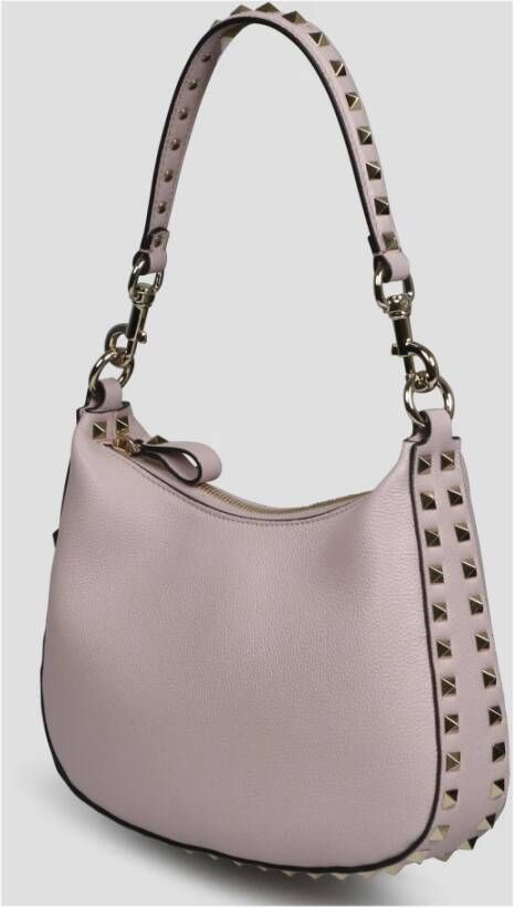 Valentino Garavani Kleine Rockstud Hobo Tas Roze Dames