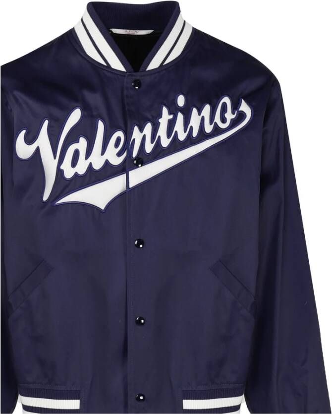 Valentino Bomber Jackets Blauw Heren