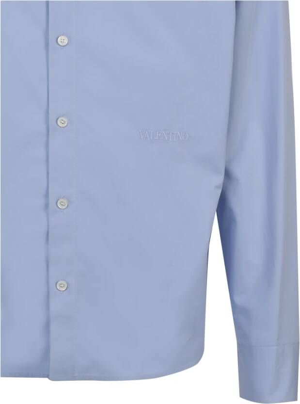 Valentino Formal Shirts Blauw Heren