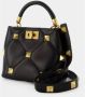 Valentino Garavani Satchels Small Roman Stud Handle Bag Leather in zwart - Thumbnail 3