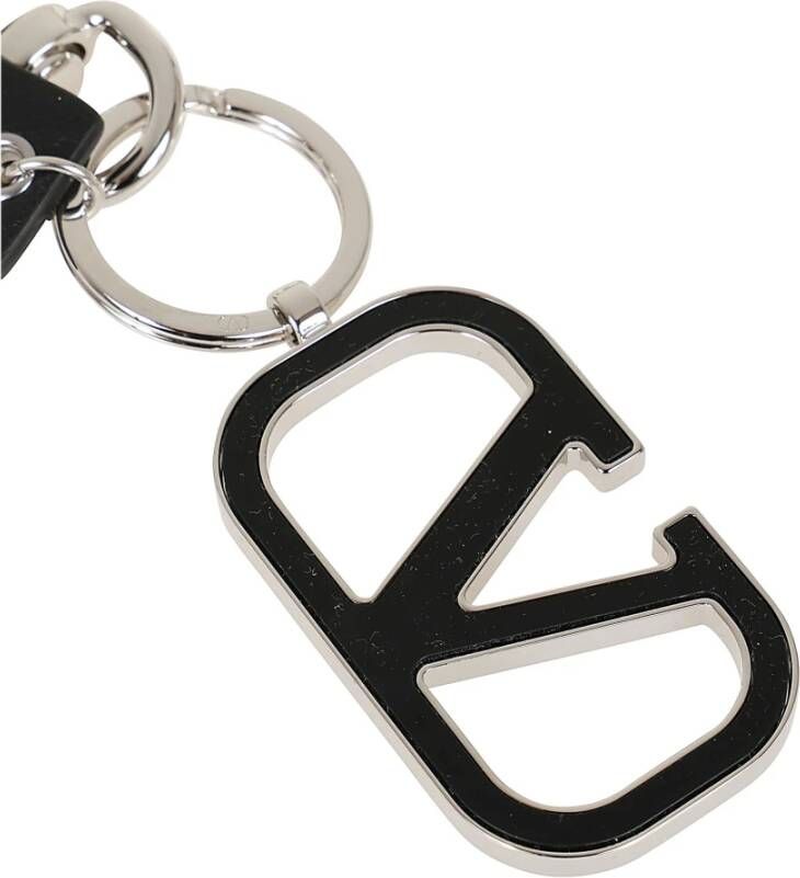 Valentino Garavani Vlogo Signature Sleutelhanger Black Heren