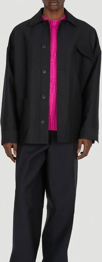 Valentino Wollen trui met lange mouwen Pink Heren