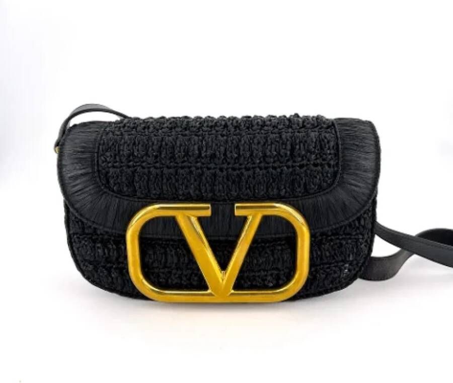 Valentino Vintage Pre-owned Canvas handbags Zwart Dames
