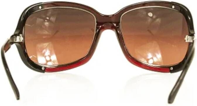 Valentino Vintage Pre-owned Fabric sunglasses Rood Dames