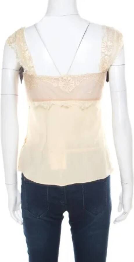Valentino Vintage Pre-owned Fabric tops Beige Dames