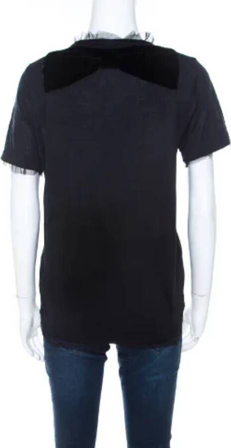 Valentino Vintage Pre-owned Fabric tops Zwart Dames