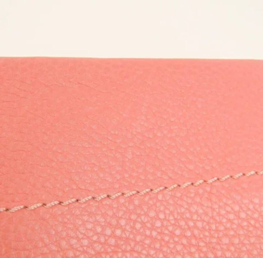Valentino Vintage Pre-owned Leather clutches Roze Dames