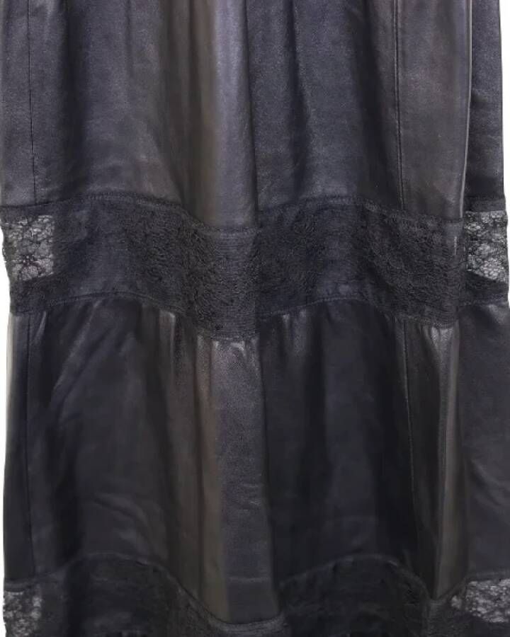 Valentino Vintage Pre-owned Leather dresses Black Dames
