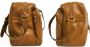 Valentino Vintage Voldoende lederen schouderzakken Bruin Dames - Thumbnail 2