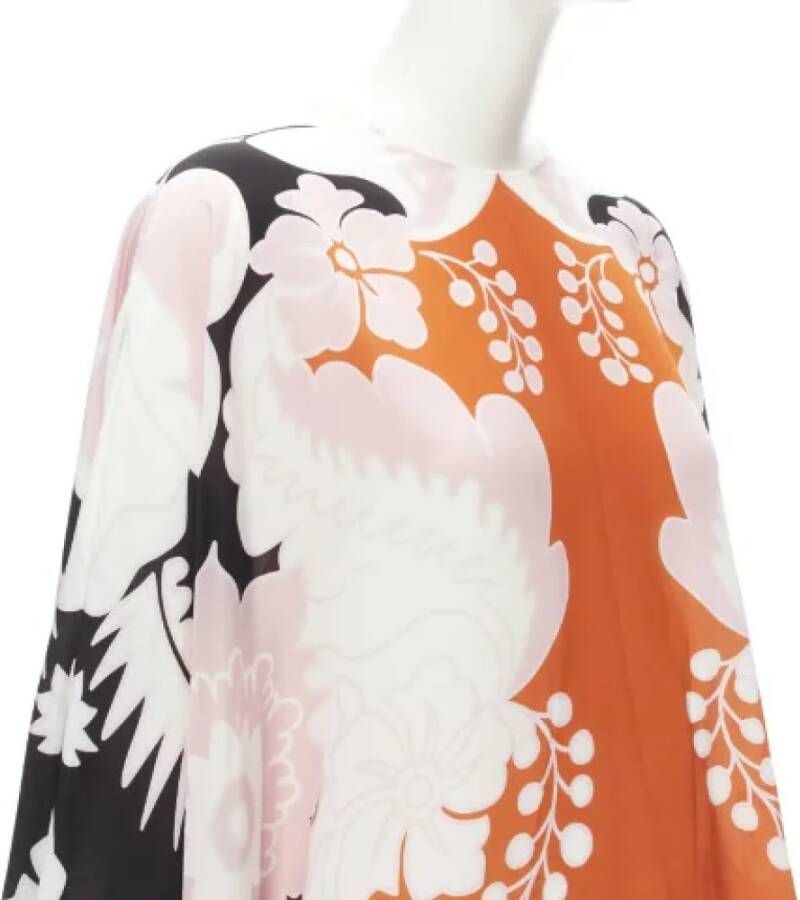 Valentino Vintage Pre-owned Silk tops Orange Dames