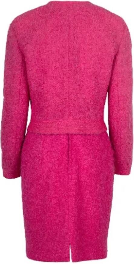 Valentino Vintage Pre-owned Wool dresses Roze Dames
