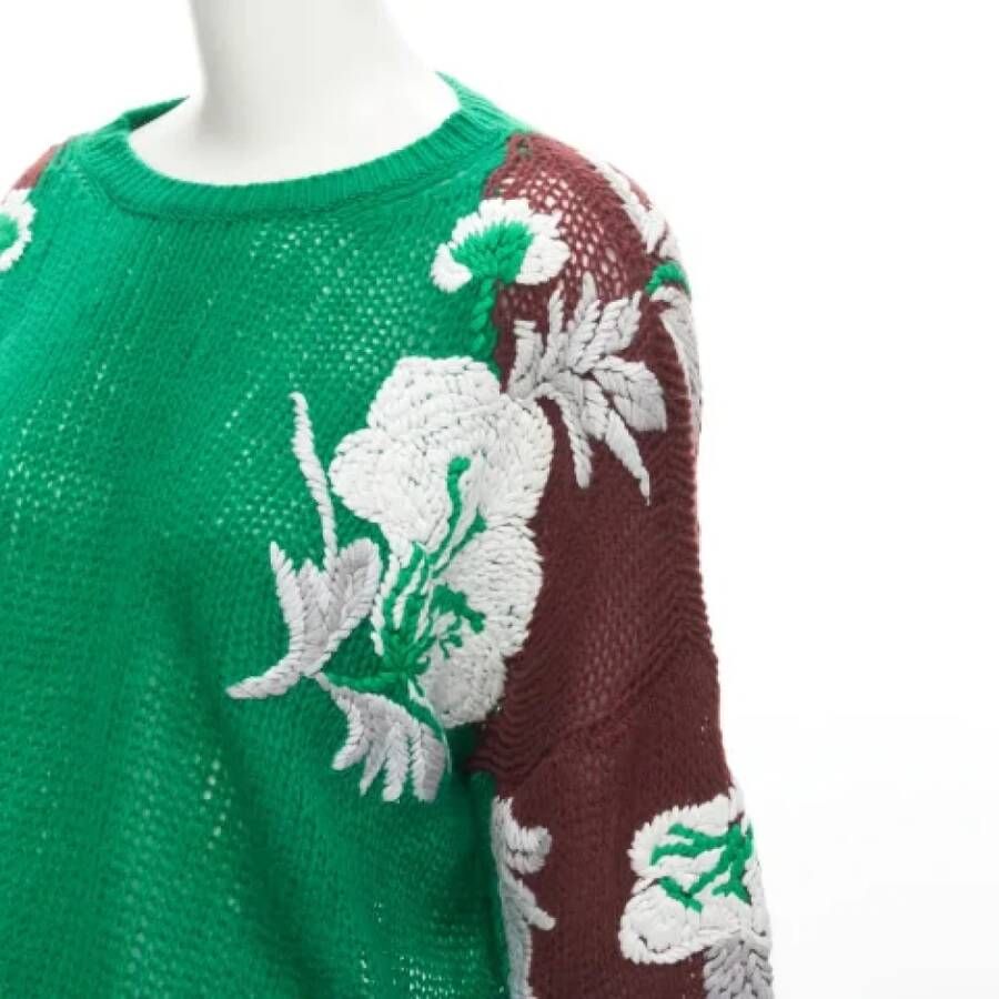Valentino Vintage Pre-owned Wool tops Green Dames