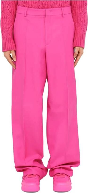Valentino Wide Trousers Paars Heren