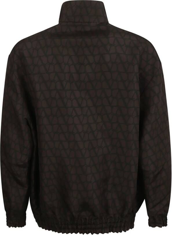Valentino Sweater met rits Zwart Heren