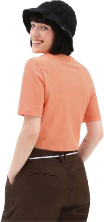 Vans Stijlvolle Cropped T-Shirt Orange Dames