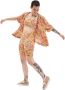 Vans Flying V Bedrukte Shorts voor Dames Orange Dames - Thumbnail 3