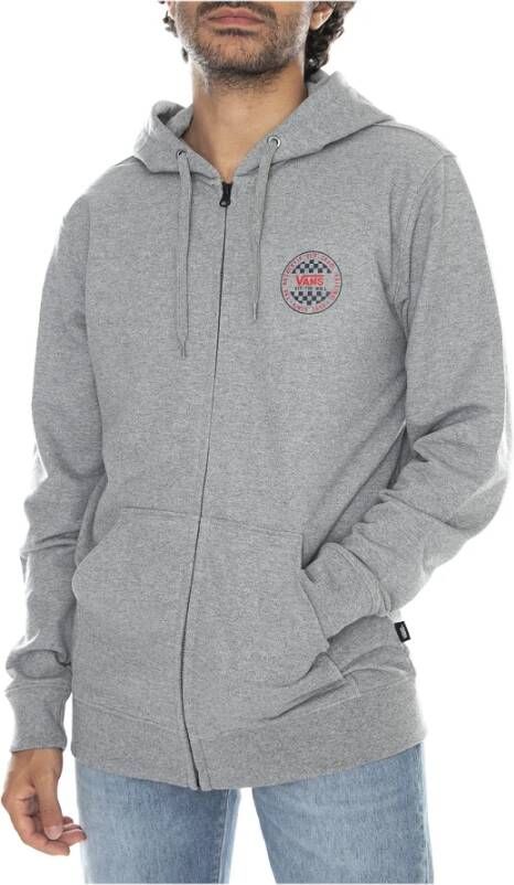 Vans Sweater met rits Grijs Heren