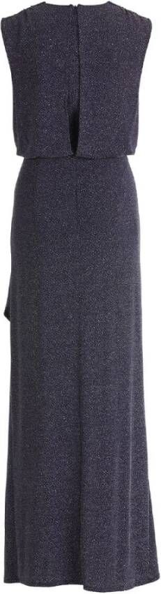 Vera Mont Lange Mouwloze Jurk Blauw Dames