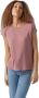 Vero Moda Ava Plain Dames T-shirt Stijlvol en Comfortabel Roze Dames - Thumbnail 3