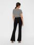 Vero Moda Uitlopende Jersey Broek Zwart Dames - Thumbnail 2