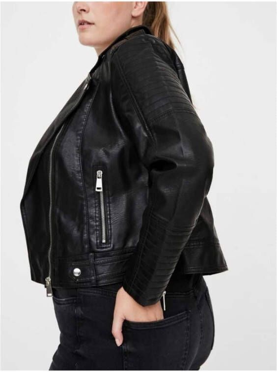 Vero Moda Leren jasjes Zwart Dames