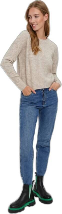 Vero Moda Ribbed Damestrui Lefile Wit Dames