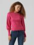 Vero Moda Vmhollykarispuff LS O-Neck Pullov G Roze Dames - Thumbnail 5