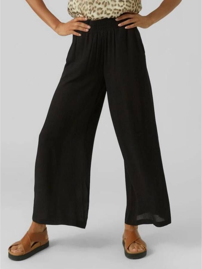 Vero Moda Straight Trousers Zwart Dames